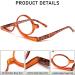 MMOWW Makeup Reading Glasses - Orange 2.5x Magnifying Makeup Glasses for Women - Buy Online on GoSupps.com
