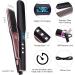 VAGARY 2 in 1 Hair Straightener & Curler - Anion Hair Care Flat Iron with Constant Temperature for All Hair Types | Perfect Gift for Women in Black/Pink - Buy Online on GoSupps.com