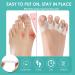 Toe Spreader Silicone (2 Pairs) & Hallux Valgus Relief | Overlapping Toes Pain Alleviation - Black & White - Buy Online on GoSupps.com
