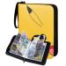 Card Binder 4 Pokets,Trading Card Holder Book for TCG Game Cards and Sports Trading Cards,Fits 400 Cards Collector Album Yellow