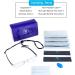 LifeArt Blue Light Blocking Reading Glasses for Women Men - Fashion Rectangle Frame - 4 Pairs, 4 Colors, 2.0x Magnification - Buy Online on GoSupps.com