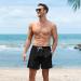 Hmiya Men's 2-in-1 Quick-Drying Swimming Trunks - Black Compression Board Shorts with Zip Pockets - XL - Buy Online on GoSupps.com