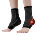 Acwoo neuropathy socks 2 pairs of neuropathy ankle bandage women men ankle orthopedic compression socks plantar fasciitis socks midfoot support for sports football fitness (m)