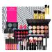 Make-up case girls make-up set make-up set all-in-one gift set cosmetics palette starter kit makeup pallet pallet make-up case with eyeshadow palette lipstick blush for women girls #5 ** 29PCs