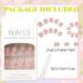 Short White French Tip False Nails - 24PCS with Glue | Square Press On Nails for Women - Buy Online on GoSupps.com