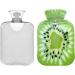Naanle Kiwi Slice Hot Water Bottle - 1L Transparent Heat Bottle for Bed | Hand & Foot Pain Relief & Cold Therapy - Buy Online on GoSupps.com