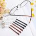 Aster 8 Pairs Anti-Slip Silicone Glasses Bracket Covers - Rubber End Caps for Sports & Reading Glasses (Black/Brown) - International Shipping Available - Buy Online on GoSupps.com