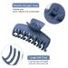 Vsiopy 3.5 Inch Large Hair Clip 6 Pack for Thick Curly Hair - Non Slip Claw Clips in Brown, Black, Blue - Matte Strong Hold Rectangle & Double Row Hair Jaw Clips - C Series - Buy Online on GoSupps.com