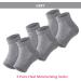 Moisturizing Gel Open Toe Spa Socks for Dry Cracked Heels (3P-Grey) - Buy Online on GoSupps.com