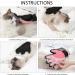 Timjjg Pink Hair Removal Gloves & Stainless Steel Nursing Comb for Cats & Dogs | Pet Massage & Litter Cleanup - Buy Online on GoSupps.com