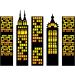 20x Pre-cut Standing Sky Scrapers Superhero Building Small Edible Thick Wafer Standing Cupcake Toppers Birthday Party Cake Decorations - Buy Online on GoSupps.com