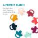 Boon JEWL Biometric Silicone Baby Pacifier - 0+ Months - Blue (2 Count) - Orthodontic Comfort for Newborns - Buy Online on GoSupps.com