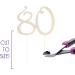 80 Cake Topper for 80th Birthday - Rhinestone Number Party Supplies & Decoration Ideas (Gold) - Buy Online on GoSupps.com