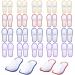 Geyoga 20 Pairs Spa Slippers Guest Slippers Disposable Slippers Hotel Slippers Non Slip Slippers Unisex Spa Slipper for Hotel Travel Home Guest Massage Supplies  2 Sizes Brown  Red  Blue  Yellow