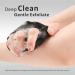 HIEERBUS Silicone Body Scrubber Gentle Exfoliating Body Scrubber in Shower Silicone Loofah with Easily Lather Bristles Long Lasting and More Hygienic Than Traditional Shower Loofah 1 Pack Black  - Buy Online on GoSupps.com
