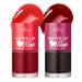 2 Colors Lip Tint Stain Set Watery Tint Lip Gloss Long Lasting Waterproof Non-Stick Cup Korean Lip Tint Glossy Lip Stain Mini Liquid Lipstick Matte Velvet Tinta Para Labios Multi-use Lip Cheek Tint 05+06
