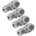 Compression Tube Adapter Quick Screw 4Pcs Straight Compression Tube Adapter for Air Pipes Oil Pipes Fittings Water Pipes( 6/ 10) - Buy Online on GoSupps.com