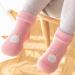 Baby Running Sock Shoes - Soft Indoor Floor Socks for Toddlers & Girls | Myth Pink Shoes for Crawling & Play - Buy Online on GoSupps.com