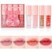 4 Couleurs Liquide Brillant L vres Ensemble Loss L vres Extra-Brillant la Texture L g re et clatante Lasting Bright Lip Oil pour Femmes Gilrs Soins des L vres R parateur A - Buy Online on GoSupps.com
