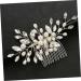 Housoutil Bridal Headwear Bun Hair Comb Wedding Hair Decor Exquisite Hair Comb Hair Wedding Decor Hair Pin Rhinestone Bobby Pins Wedding Bridal Headdress Grace Wig Pearl Miss White - Buy Online on GoSupps.com