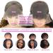 ZLIKE 26" HD Lace Front Wig - Wet & Wavy Human Hair Water Wave Pre-Plucked Glueless 150% Density - Natural Black 13x6 Lace Frontal - Buy Online on GoSupps.com