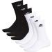 adidas Originals Unisex Trefoil Crew Socks 6-Pack - White/Black - Large - Buy Online on GoSupps.com