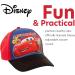 Disney Boys Cars Lightning McQueen Cotton Baseball Cap 2 Pack, Red and Black (Ages 4-7) - Buy Online on GoSupps.com