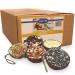 Lyra Pet 3 x 10 Filled Coconut Halves | High Fat Bird Food | Coconut with different toppings