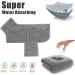 Dolahovy Dog Bathrobe Towel | Microfiber Rapid Dry for Small to XL Dogs | Super Soft & Absorbent Dog Robing Mantel in Gray - Buy Online on GoSupps.com