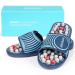 Byriver Foot Massage Slippers for Men - Relieve Plantar Fasciitis Promote Blood Circulation & Reduce Tiredness (05S) 38-39 - Buy Online on GoSupps.com