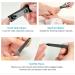 longzon Nail Clippers 2 Pack Nail Clipper Set Stainless Steel Nail Cutter Fingernails Toenails Thick Nails Kit for Men&Women - Black - Buy Online on GoSupps.com