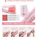 JMFONE Cordless Hair Straightener & Curler 2-in-1 | Portable USB-C Rechargeable Flat Iron | Fast Heat Adjustable Temp Perfect for Travel - Pink & Silver - Buy Online on GoSupps.com