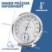 MAVORI 2in1 Stainless Steel Thermometer & Hygrometer | Analog Indoor Climate Control | Accurate Air Humidity & Temperature | 12.5cm - Buy Online on GoSupps.com