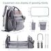Large Diaper Bag Backpack with Changing Station | Waterproof, USB Charging Port, Pacifier Case | Multifunctional Diaper Bag for Boys - Light Grey Upgrade - Buy Online on GoSupps.com