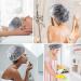 Piqiuqiu 100 Pcs One-Way Shower Hood - Plastic Hair Protection Cap for Salon Spa Travel & Hotel - Transparent Braids Shower Cap - Buy Online on GoSupps.com