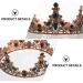Lurrose Womens Headbands 1Pc Baroque Vintage Round Tiara Rhinestone Black for Halloween Party Black Scrunchies - Buy Online on GoSupps.com
