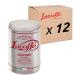 LUCAFF Decaffeinated coffee 100% Arabica ground coffee 12 coffee cans x 250 gr. Steel can preserves aroma sweet taste full body thick cream pleasant aroma