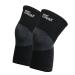Bear KompleX Compression LITE Neoprene Knee Sleeves  Support for Workouts & Running. Sold in Pairs-Crossfit Training  Weightlifting  Wrestling  Squats & Gym Use 4mm Thick  Options for Both Men & Women Black Large 16-19