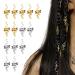 14 Pcs Snake Braids Coil Loc Hair Jewelry Hair Accessory Spiral Dreadlock Rings Viking Jewelry Metal Hair Clips for Women Men Braids Decoration Accessories (7 Silver+7 Golden)