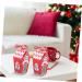 Abaodam 20 Pcs Nougat Box Food Container Cookie Holder with Ribbon Paper Candy Bags Bag Dessert Biscuit 19.5x9.5x7cmx2pcs Redx2pcs - Buy Online on GoSupps.com