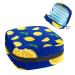 Menstrual bags storage bags for women's bandages portable menstrual pillows zipper bags bags feminine menstruation first period for girls women yellow lemon on blue pattern3396