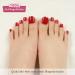 DANNI & TONI Semi-Cured Gel Nail Foils (Scarlet Delight) Scarlet Red Shiny Gel Nail Stickers Pedi Wraps Toenails Nail Foil Pedicure Wraps 37 Stickers Scarlet Delight Foot - Buy Online on GoSupps.com
