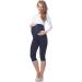 Be Mammy Maternity 3/4 Leggings 4XL Navy - Comfortable Pregnancy Wear - Buy Online on GoSupps.com