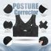 Retasica Ladies Women Adjustable Shoulder Back Posture Corrector Chest Brace Support Belt-Black-M - Buy Online on GoSupps.com