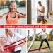 Buy 100% Latex Resistance Bands - Fitness Straps for Muscle Building Yoga & Pilates - 15-25lb Red Strength Training Band - Buy Online on GoSupps.com