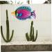 Zerodeko 3pcs Garden Wrought Iron Fish Wall Hanging Metal Pool Wall Decor Ocean Animals Outdoor Wall Sculpture Iron Wall Home Decor Fish Hanging Wall Tropical Fish Purple Sea fish 29.5X17.5X0.3CMx3pcs Purplex3pcs - Buy Online on GoSupps.com