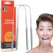 Metal Tongue Scraper - Stainless Steel Travel Tongue Cleaner for Fresh Breath & Oral Hygiene - Buy Online on GoSupps.com