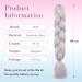 Tess Braids Extensions 60 cm - 3 Pack Jumbo Kanecalon Hair Braids for Box Braids (100g/bundle) - Silver White #7 - International Shipping Available - Buy Online on GoSupps.com