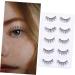 FRCOLOR 5 Pairs False Eyelashes Eyelash Handmade Eyelashes makeup eyelashes Faux Dramatic Eyelashes elf eyelashes False Eye Lashes artificial eyelashes artificial fiber slim 3d tool - Buy Online on GoSupps.com