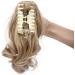 S-noilite Synthetic Clip-In Ponytail Extension - Curly Ash Blonde 12 Inch - 110g - Buy Online on GoSupps.com